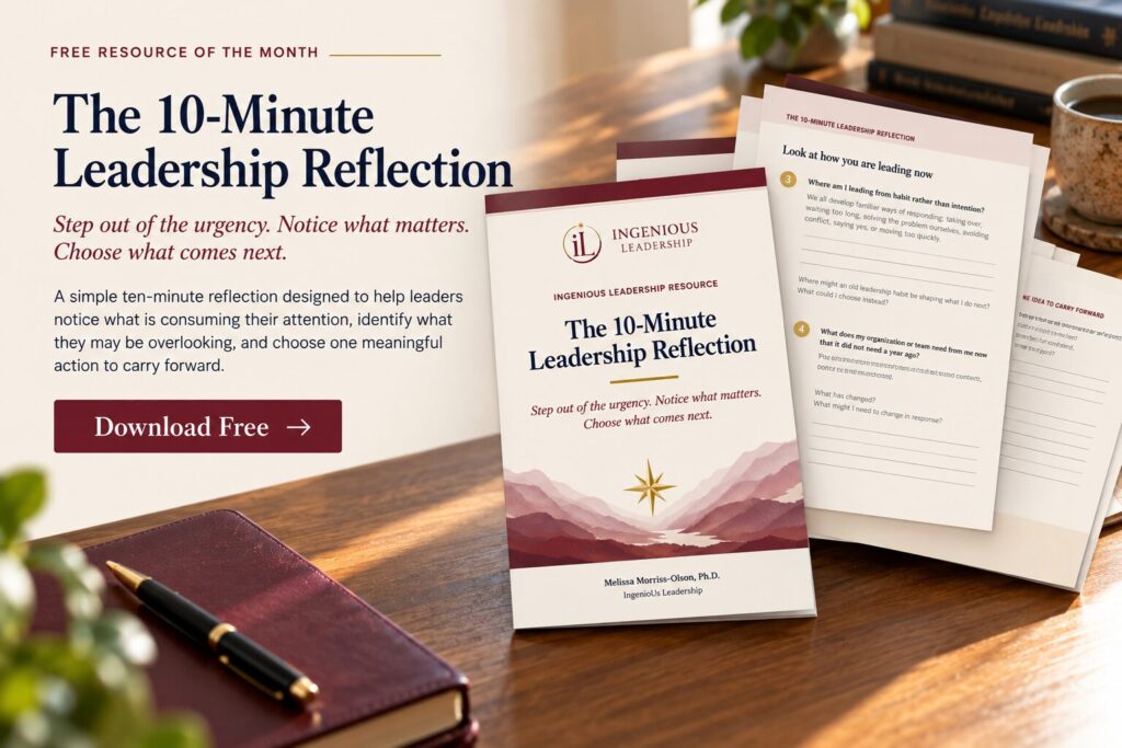 The 10-Minute Leadership Reflection resource mockup